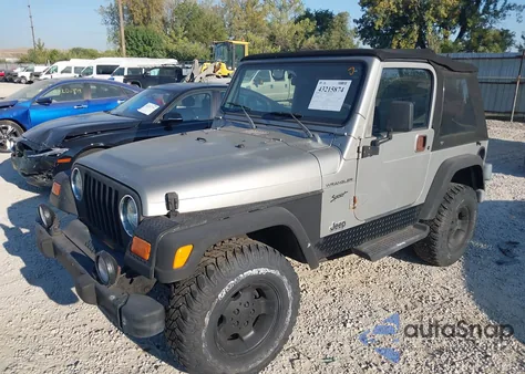 2002 Jeep Wrangler Sport z USA, uszkodzony, nr VIN 1J4FA49S62P704565